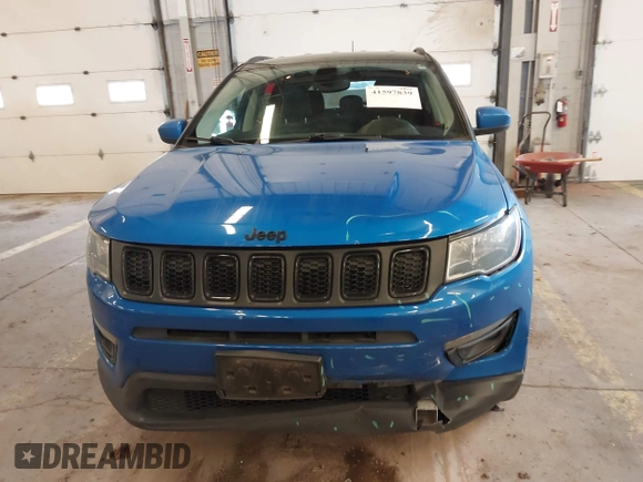 2019 Jeep Compass Latitude with VIN 3C4NJDBB7KT741048, listed as a IAAI auction lot 41597839 with 59,431 mi miles and . Bid and sale history available at DreamBid. Image 12.