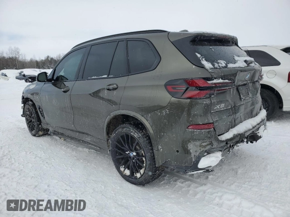 2024 BMW X5 xDrive50e with VIN 5UX43EU08R9W07237, listed as a Copart auction lot 46109415 with 0 mi miles and Salvage Title. Bid and sale history available at carsss.com. Image 2.