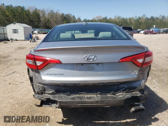 2017 Hyundai Sonata 2.4L with VIN 5NPE24AFXHH485093, listed as a Copart auction lot 50916775 with 182,458 mi miles and Salvage Title. Bid and sale history available at carsss.com. Image 6.