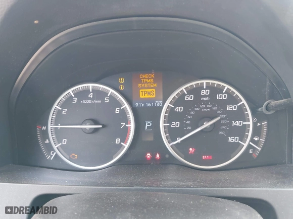 2013 Acura RDX Tech Pkg with VIN 5J8TB4H55DL005103, listed as a IAAI auction lot 41976789 with 161,140 mi miles. Bid and sale history available at carsss.com. Image 7.
