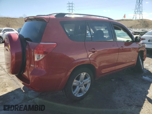 2007 Toyota RAV4 Sport with VIN JTMBK32V476018649, listed as a Copart auction lot 46892075 with 147,539 mi miles and Salvage Title. Bid and sale history available at carsss.com. Image 3.