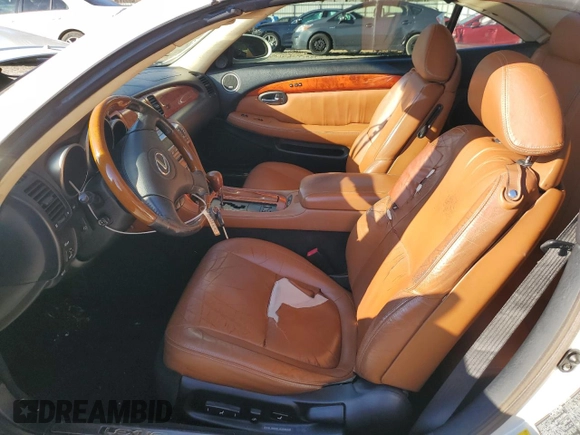 2004 Lexus SC 430 z VIN JTHFN48Y440053107, wystawiony jako Copart lot #46155525 z przebiegiem 223 220 mil mil oraz Czysty tytuł • Clean title. Historia ofert i sprzedaży dostępna na DreamBid. Obrazek 7.