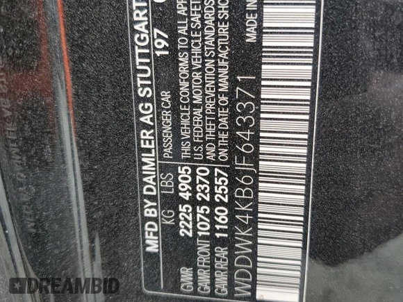 2018 Mercedes-Benz C 300 with VIN WDDWK4KB6JF643371, listed as a Copart auction lot 84370124 with Not provided miles and Salvage title. Bid and sale history available at DreamBid. Image 13.