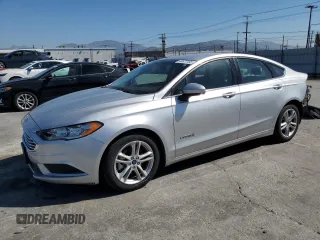 2018 Ford Fusion Hybrid S with VIN 3FA6P0UU7JR122848, listed as a Copart auction lot 46677155 with 75,932 mi miles and Salvage Title. Bid and sale history available at carsss.com. Image 1.