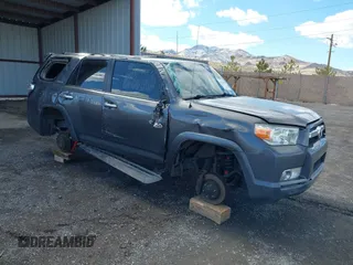2010 Toyota 4Runner Trail with VIN JTEBU5JR1A5004436, listed as a IAAI auction lot 41728582 with 206,485 mi miles and . Bid and sale history available at DreamBid. Image 1.