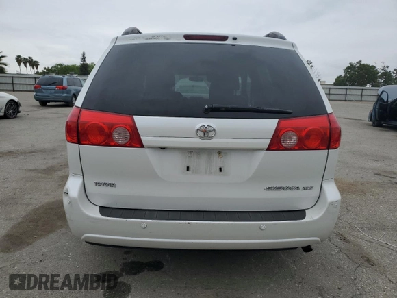 2008 Toyota Sienna XLE with VIN 5TDZK22C18S193000, listed as a Copart auction lot 53307935 with 87,185 mi miles and Clean Title. Bid and sale history available at carsss.com. Image 6.