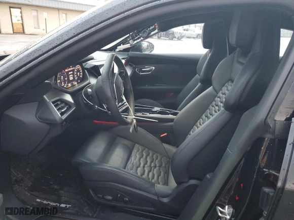 2023 Audi e-tron GT Prestige with VIN WAUEJBFW4P7004707, listed as a Copart auction lot 79292074 with 8,986 mi miles and Salvage Title. Bid and sale history available at carsss.com. Image 7.