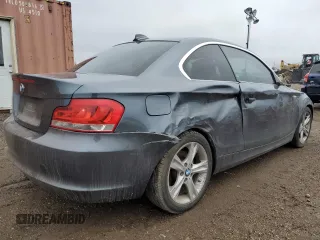 2013 BMW 1 Series 128i with VIN WBAUP7C59DVP24160, listed as a Copart auction lot 84736514 with 91,820 mi miles and Salvage Title. Bid and sale history available at carsss.com. Image 3.