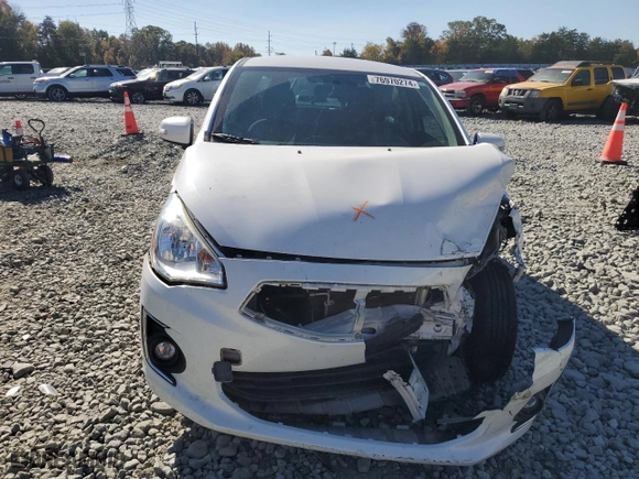 2017 Mitsubishi Mirage G4 SE with VIN ML32F4FJ7HHF17491, listed as a Copart auction lot 76970274 with 85,796 mi miles and Salvage Title. Bid and sale history available at carsss.com. Image 5.