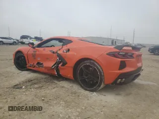 2020 Chevrolet Corvette 1LT with VIN 1G1Y62D4XL5110077, listed as a Copart auction lot 45921345 with 0 mi miles and Salvage Title. Bid and sale history available at carsss.com. Image 2.