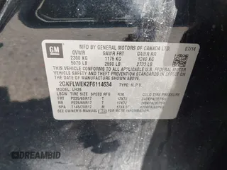2015 GMC Terrain SLE с VIN 2GKFLWEK2F6114634, выставлен на аукционе IAAI как лот 42563968 с пробегом 195 484 миль миль и . История ставок и продаж доступна на DreamBid. Изображение 9.