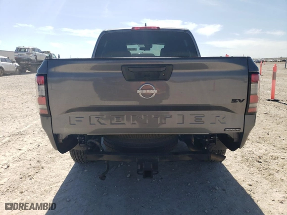 2023 Nissan Frontier SV with VIN 1N6ED1EJ9PN603959, listed as a Copart auction lot 46733785 with 15,265 mi miles and Salvage Title. Bid and sale history available at carsss.com. Image 6.