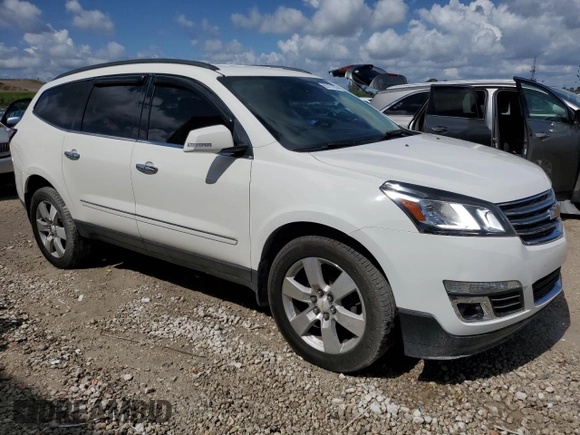 2015 Chevrolet Traverse LTZ with VIN 1GNKVJKDXFJ212107, listed as a Copart auction lot 55721935 with 129,333 mi miles and Clean Title. Bid and sale history available at DreamBid. Image 4.