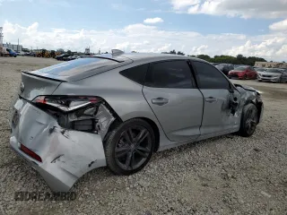 2024 Acura Integra w/A-Spec Technology Package with VIN 19UDE4H67RA005353, listed as a Copart auction lot 71351084 with 16,629 mi miles and Non Repairable. Bid and sale history available at carsss.com. Image 3.
