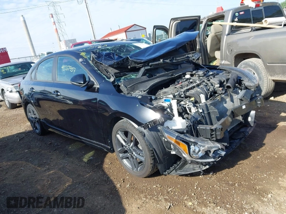 2021 Kia Forte GT-Line with VIN 3KPF34AD4ME307615, listed as a IAAI auction lot 42267357 with 46,700 mi miles and . Bid and sale history available at DreamBid. Image 1.