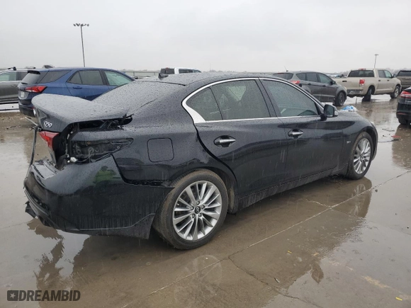 2020 Infiniti Q50 3.0t PURE with VIN JN1EV7AP8LM200815, listed as a Copart auction lot 87934935 with 76,493 mi miles and Salvage Title. Bid and sale history available at carsss.com. Image 3.