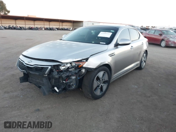 2012 Kia Optima Hybrid with VIN KNAGM4AD0C5016344, listed as a IAAI auction lot 41609544 with 149,986 mi miles. Bid and sale history available at carsss.com. Image 18.