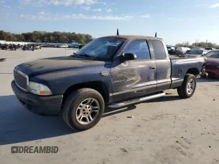 2001 Dodge Dakota with VIN 1B7GL22X71S342417, listed as a Copart auction lot 47163065 with 289,225 mi miles and Salvage Title. Bid and sale history available at carsss.com. Image 1.