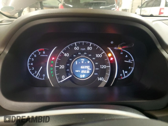 2012 Honda CR-V EX-L with VIN 5J6RM4H76CL010422, listed as a Copart auction lot 57887905 with 166,990 mi miles and Salvage title. Bid and sale history available at DreamBid. Image 9.