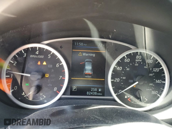 2019 Nissan Sentra SV with VIN 3N1AB7AP7KY416142, listed as a Copart auction lot 49225615 with 82,438 mi miles and Salvage Title. Bid and sale history available at DreamBid. Image 9.