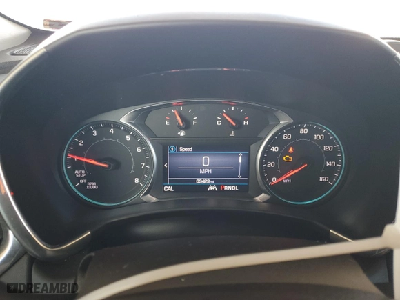 2020 Chevrolet Equinox LT with VIN 3GNAXKEV4LS704044, listed as a Copart auction lot 87050224 with 63,423 mi miles and Salvage Title. Bid and sale history available at carsss.com. Image 9.