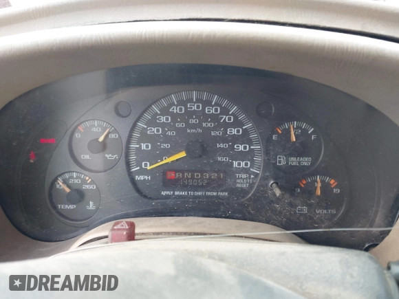 2000 Chevrolet Astro with VIN 1GNEL19W6YB156223, listed as a IAAI auction lot 41929128 with 149,052 mi miles. Bid and sale history available at carsss.com. Image 7.