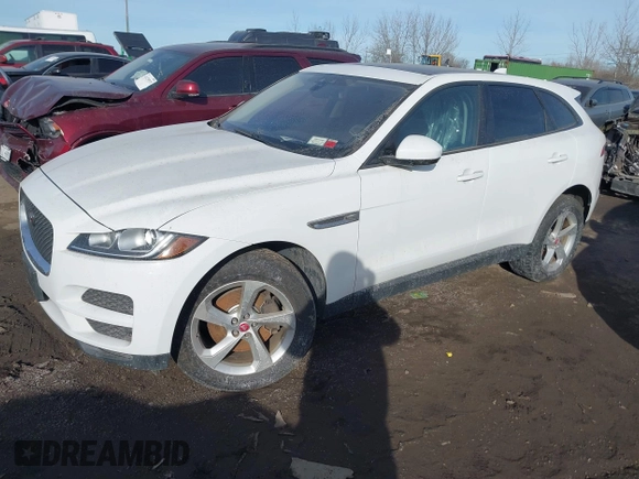 2017 Jaguar F-Pace 35t Premium with VIN SADCJ2BV1HA896012, listed as a IAAI auction lot 41224251 with 82,779 mi miles and . Bid and sale history available at DreamBid. Image 16.