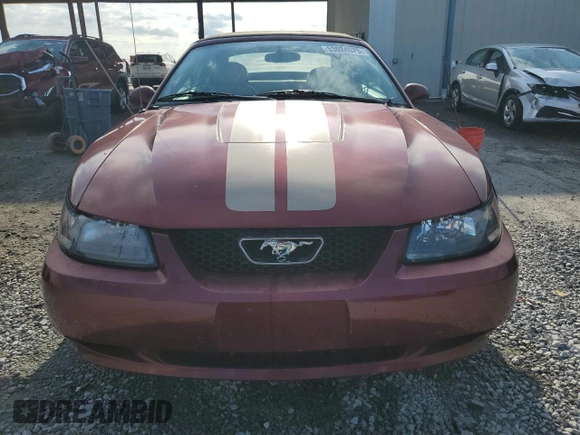 2004 Ford Mustang Deluxe with VIN 1FAFP44484F109180, listed as a Copart auction lot 53024575 with 117,917 mi miles and Salvage Title. Bid and sale history available at carsss.com. Image 5.