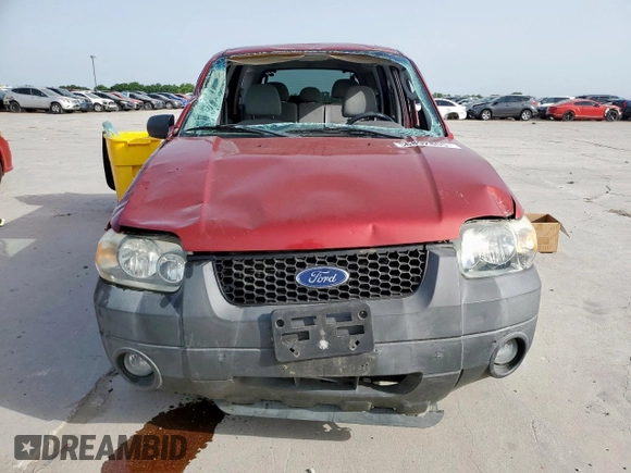 2006 Ford Escape XLT with VIN 1FMYU03136KD25536, listed as a Copart auction lot 56892805 with 187,216 mi miles and Salvage title. Bid and sale history available at DreamBid. Image 5.