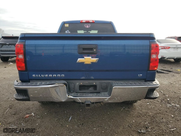 2017 Chevrolet Silverado 1500 LT with VIN 1GCVKREC9HZ265644, listed as a Copart auction lot 43423795 with 187,259 mi miles and Salvage Title. Bid and sale history available at carsss.com. Image 6.