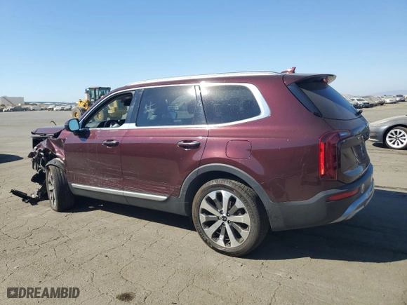 2020 Kia Telluride S with VIN 5XYP64HC6LG038169, listed as a Copart auction lot 74375414 with 57,793 mi miles and Salvage Title. Bid and sale history available at carsss.com. Image 2.