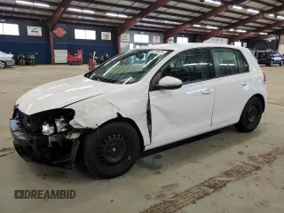 2012 Volkswagen Golf with VIN WVWDB7AJ9CW321578, listed as a Copart auction lot 50739445 with 124,613 mi miles and Salvage Title. Bid and sale history available at DreamBid. Image 1.
