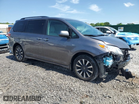 2019 Toyota Sienna XLE with VIN 5TDDZ3DC5KS222885, listed as a Copart auction lot 56983835 with 83,009 mi miles and Salvage title. Bid and sale history available at DreamBid. Image 4.