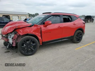 2021 Chevrolet Blazer RS with VIN 3GNKBKRS5MS500535, listed as a Copart auction lot 59502815 with Not provided miles and Salvage title. Bid and sale history available at DreamBid. Image 1.