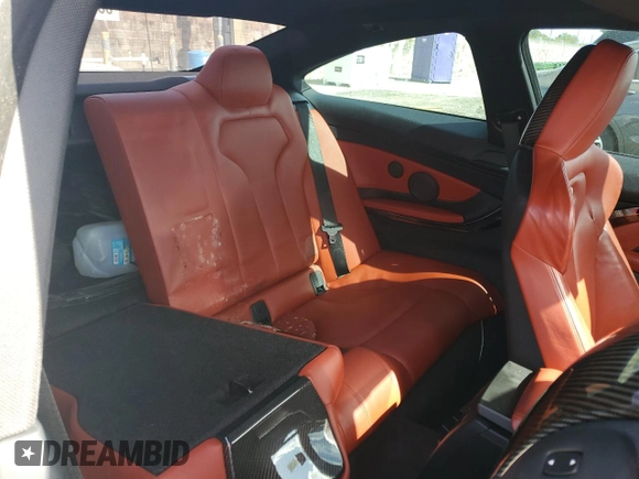2015 BMW M4 with VIN WBS3R9C58FK330635, listed as a Copart auction lot 50525664 with 47,100 mi miles. Bid and sale history available at carsss.com. Image 10.