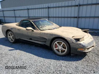 2002 Chevrolet Corvette with VIN 1G1YY32G025117759, listed as a Copart auction lot 74715264 with 0 mi miles and Salvage Title. Bid and sale history available at carsss.com. Image 4.