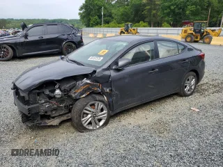 2020 Hyundai Elantra SEL with VIN 5NPD84LF6LH622319, listed as a Copart auction lot 56157375 with 76,666 mi miles and Salvage title. Bid and sale history available at DreamBid. Image 1.