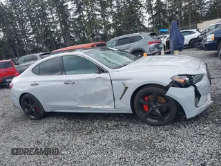 2019 Genesis G70 3.3T Advanced with VIN KMTG74LE6KU014118, listed as a IAAI auction lot 41752512 with 51,817 mi miles. Bid and sale history available at carsss.com. Image 14.