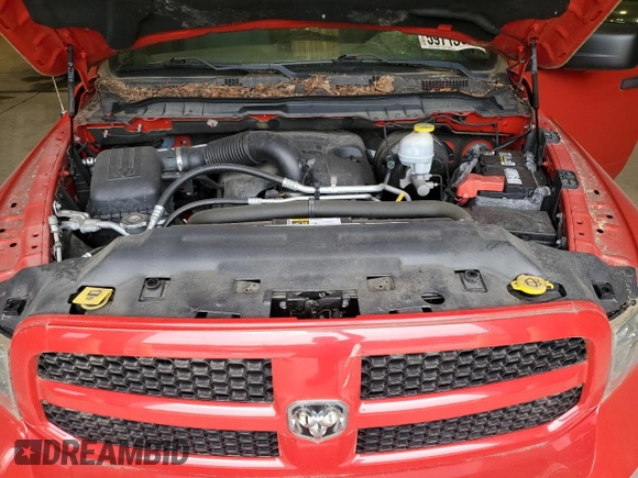 2018 Ram 1500 Express with VIN 1C6RR7FT0JS140554, listed as a Copart auction lot 59713805 with 17,945 mi miles and Salvage title. Bid and sale history available at DreamBid. Image 11.
