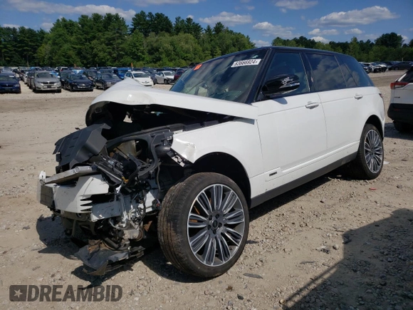 2020 Land Rover Range Rover Autobiography with VIN SALGV5SEXLA586171, listed as a Copart auction lot 63666924 with Not provided miles and Salvage title. Bid and sale history available at DreamBid. Image 1.
