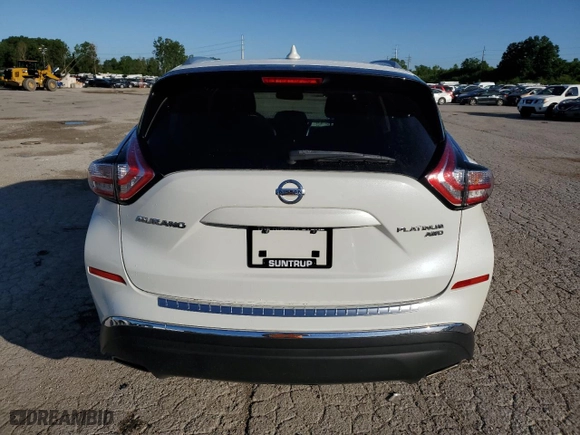 2018 Nissan Murano S with VIN 5N1AZ2MH7JN192085, listed as a Copart auction lot 56608984 with 80,543 mi miles and Salvage Title. Bid and sale history available at carsss.com. Image 6.