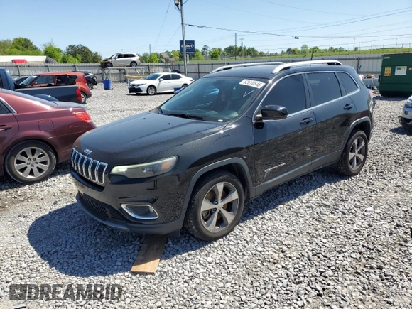 2019 Jeep Cherokee Limited z VIN 1C4PJLDB8KD439144, wystawiony jako Copart lot #52610545 z przebiegiem 99 531 mil mil oraz Szkoda całkowita • Salvage title. Historia ofert i sprzedaży dostępna na DreamBid. Obrazek 1.