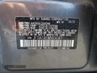 2021 Subaru WRX with VIN JF1VA1A69M9804347, listed as a Copart auction lot 44890515 with 25,440 mi miles and Salvage Title. Bid and sale history available at carsss.com. Image 12.