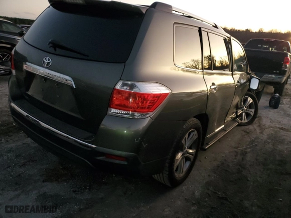 2012 Toyota Highlander Limited with VIN 5TDYK3EH2CS055466, listed as a Copart auction lot 87172344 with 0 mi miles and Salvage Title. Bid and sale history available at carsss.com. Image 3.