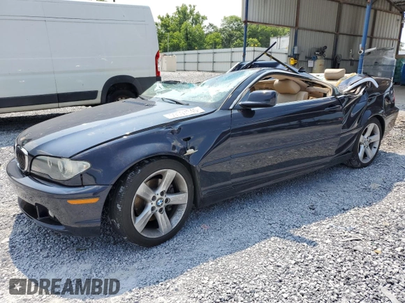 2006 BMW 3 Series 325Ci with VIN WBABD33456PL09358, listed as a Copart auction lot 59507345 with 155,033 mi miles and Salvage title. Bid and sale history available at DreamBid. Image 1.