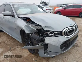 2023 BMW 3 Series 330e with VIN 3MW39FF00P8D57706, listed as a IAAI auction lot 41560259 with 1 mi miles. Bid and sale history available at carsss.com. Image 6.