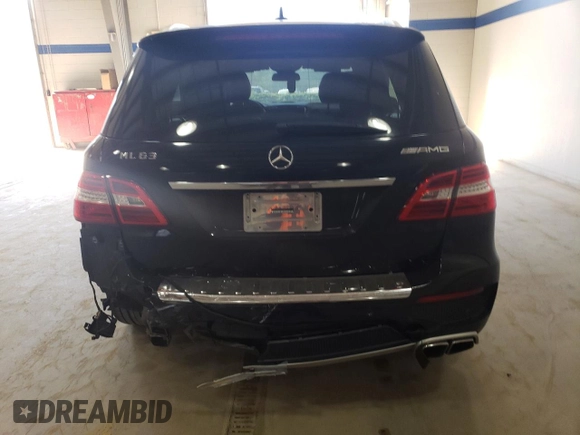 2013 Mercedes-Benz M ML 63 AMG with VIN 4JGDA7EB0DA214628, listed as a Copart auction lot 46523665 with 100,158 mi miles and Salvage Title. Bid and sale history available at carsss.com. Image 6.