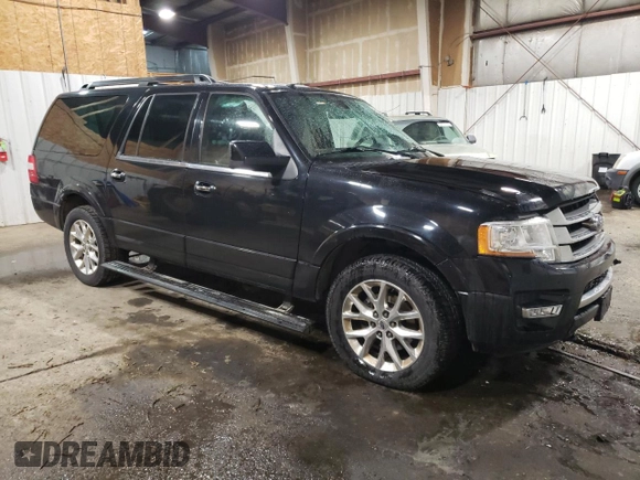 2017 Ford Expedition EL Limited with VIN 1FMJK2AT2HEA22420, listed as a Copart auction lot 43832425 with 96,595 mi miles and Salvage Title. Bid and sale history available at carsss.com. Image 4.