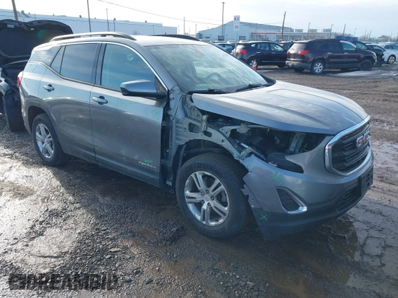 2018 GMC Terrain SLE with VIN 3GKALTEVXJL348690, listed as a IAAI auction lot 41728318 with 71,802 mi miles. Bid and sale history available at carsss.com. Image 1.