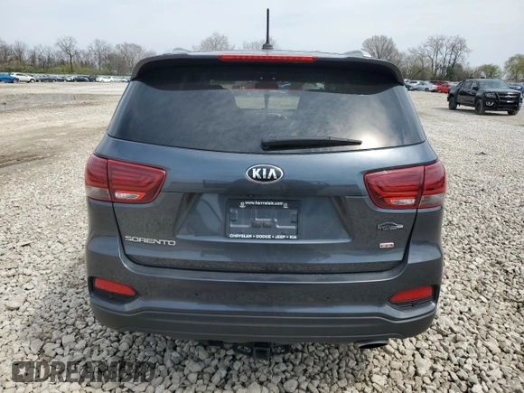 2020 Kia Sorento L with VIN 5XYPG4A32LG658895, listed as a Copart auction lot 52853975 with 51,142 mi miles and Salvage Title. Bid and sale history available at carsss.com. Image 6.